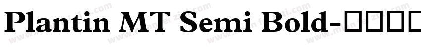 Plantin MT Semi Bold字体转换